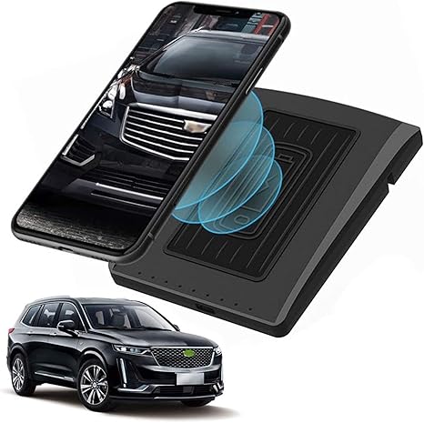 wireless car chargerfor c adillac xt5 xt6 2021 2020 2019 center console panel accessories 10w fast charge mobile phone wireless charging pad forhuaw