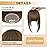 NAYOO Bangs Hair Clip - Light Brown Fake Bangs 100% Real Human Hair Extensions French Bangs for Women Fringe with Temples Hairpieces Curved Bangs for Daily Wear(Light Brown, French Bangs)