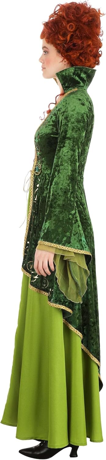 Disney Deluxe Hocus Pocus Winifred Sanderson Costume, Adult Women's Dress for Halloween and Cosplay