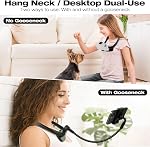 Support de téléphone cellulaire, support de téléphone portable encolure, support flexible en col d'oie pour lit, support téléphone encolyté POV/Vlog Selfie, support universel multifonctionnel pour téléphone 4,7''-6.7''