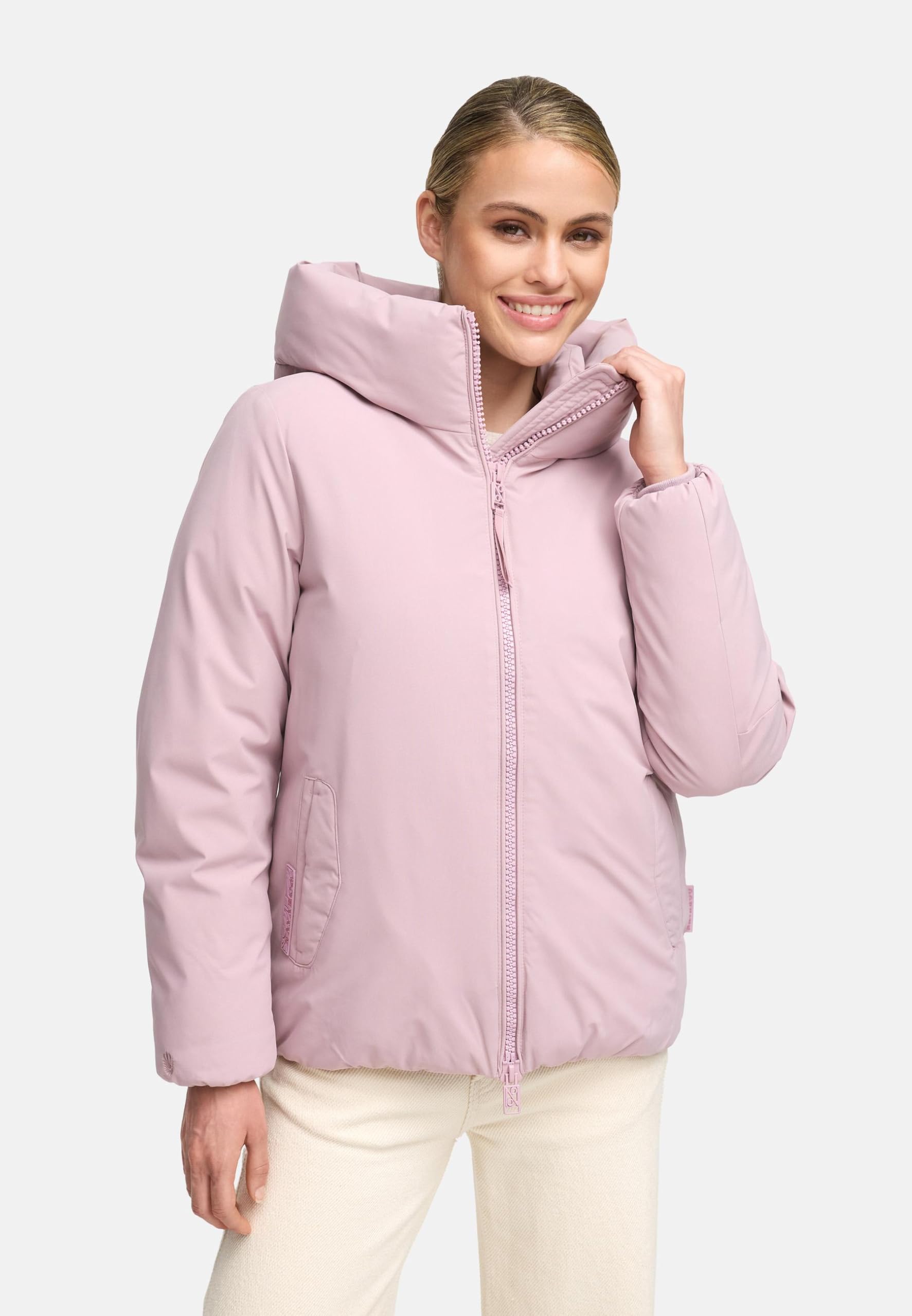Navahoo Giacca invernale calda da donna con cerniera a 2 vie, 14 XS-5XL