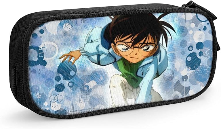 Amazon コナン 名探偵コナン ペンケース 鉛筆のサック 文具収納 学用品収納 鉛筆ケース ペンケース かわいい 大容量 筆箱 ペン箱 収納バッグ 学生 子供 誕生日 入学ギフト グッズ 筆箱 皮革 文具収納 ポーチ ペンシルケース 化粧ポーチ ペンケース 軽量 多機能 大容量