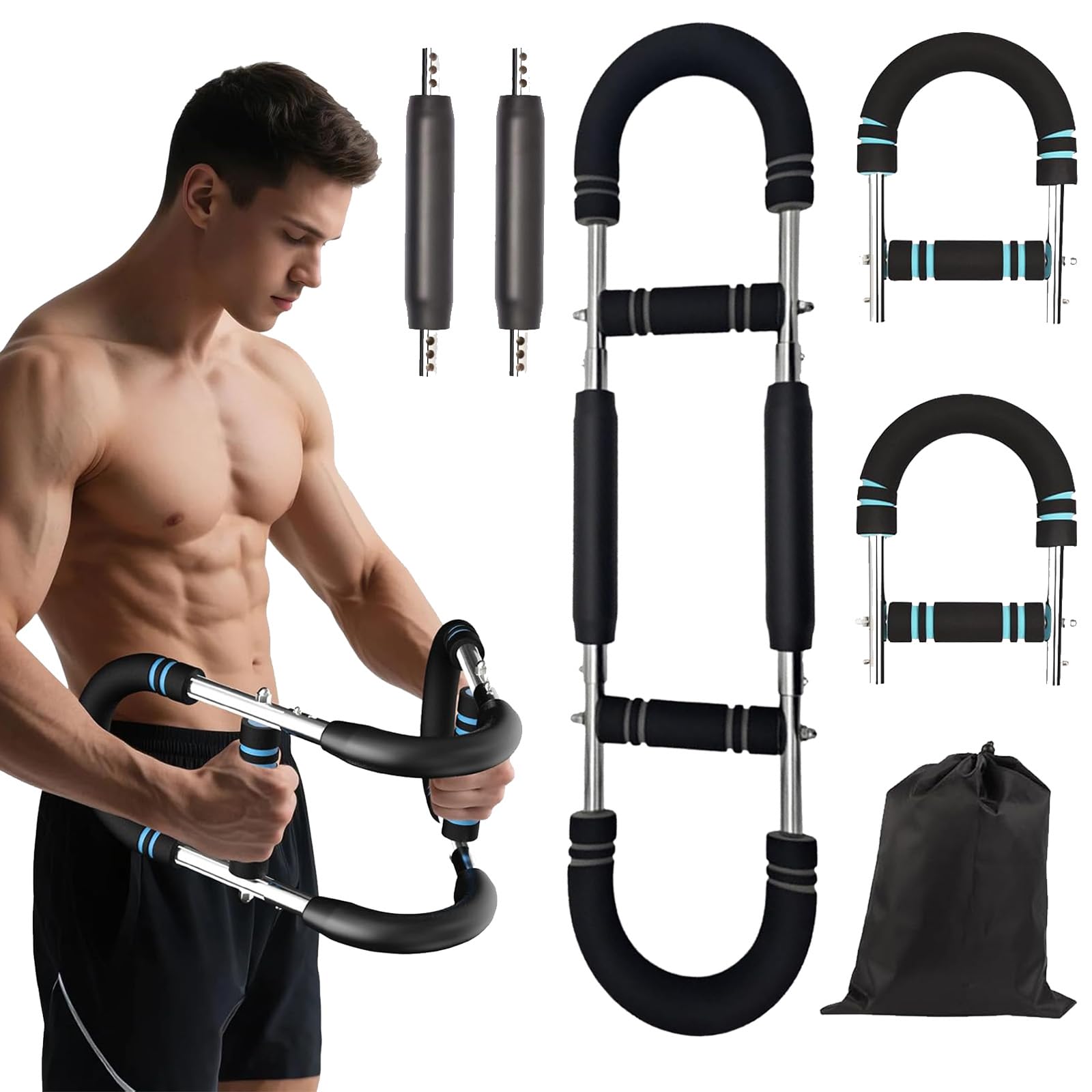 Arm Trainer, U-Shape Twister Arm Trainer Multicolor 35-180 lbs(Grey,35-80 lbs)