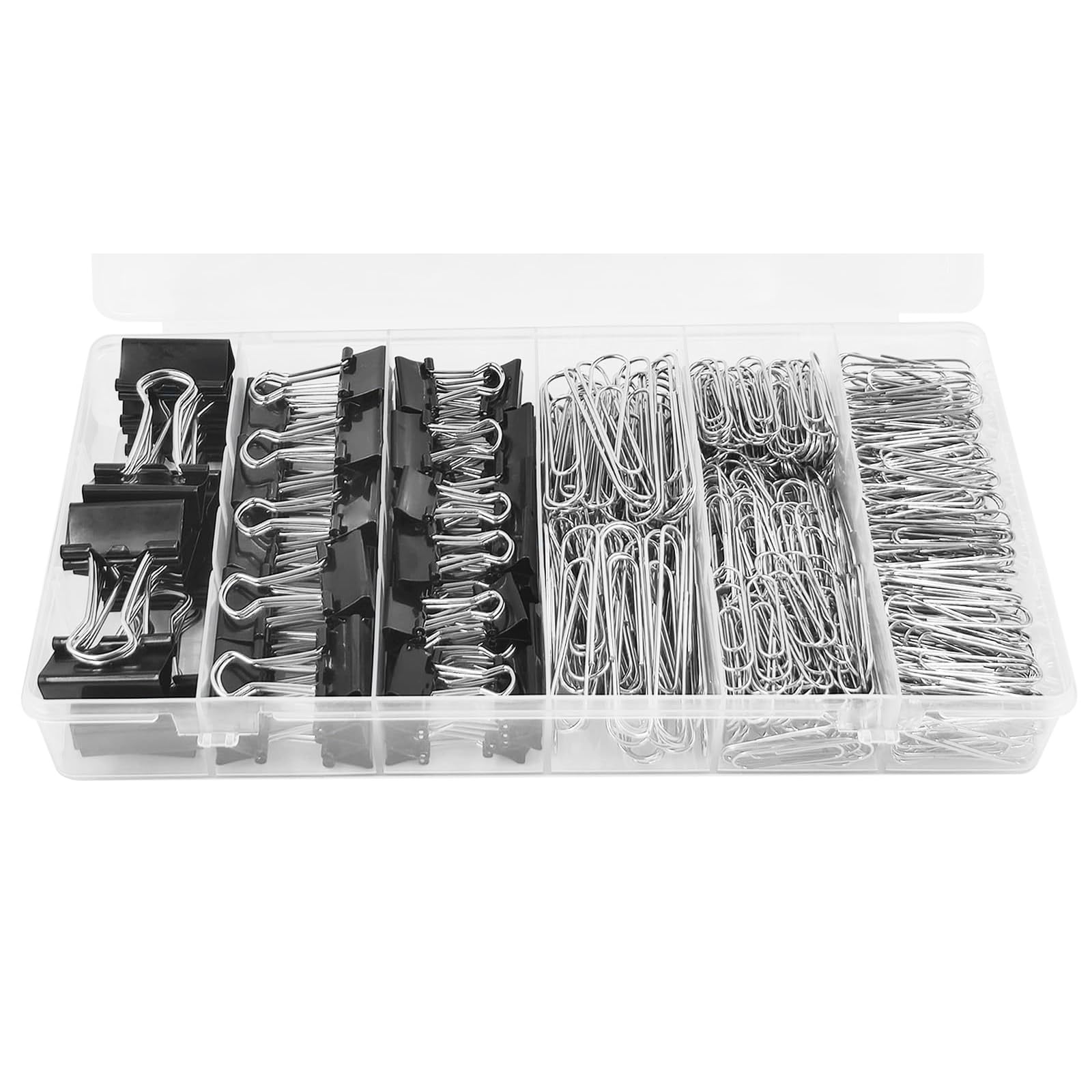 Binder Clips & Paper Clips Set – 350Pcs Bulldog Clips