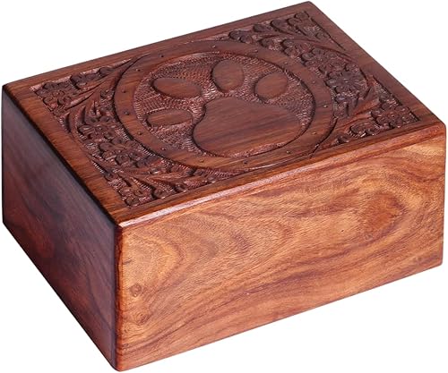 Caja de Urna de Madera para Cenizas Humanas, Urnas Funerarias de Cremación, Urna Decorativa, Caja Conmemorativa para Mascotas, Urna para Gatos Bebés