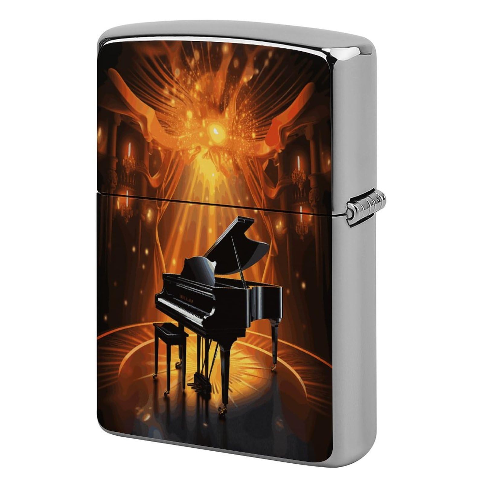 Fekiloot Style Musical Theatre Lighter Case Cover Metal Lighter Case