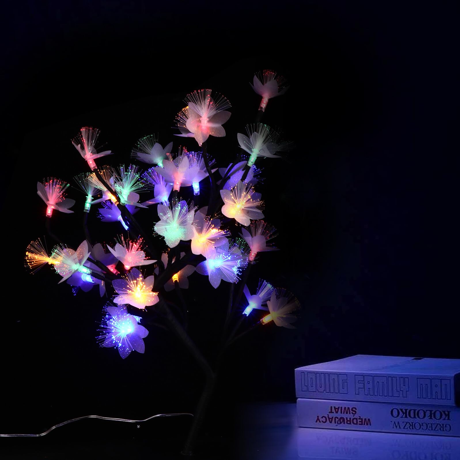 Künstliche Baum LED Lampe mit Farbwechsel, Verstellbare Zweige, 1 Stück