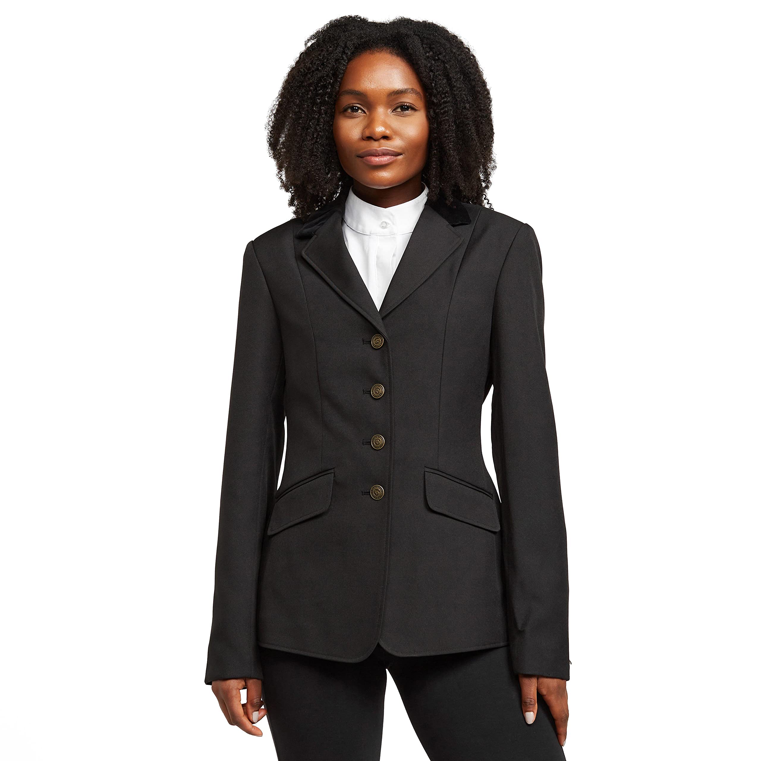 Shires Aston Horse Riding Show Jacket in Black - Ladies 44, Black