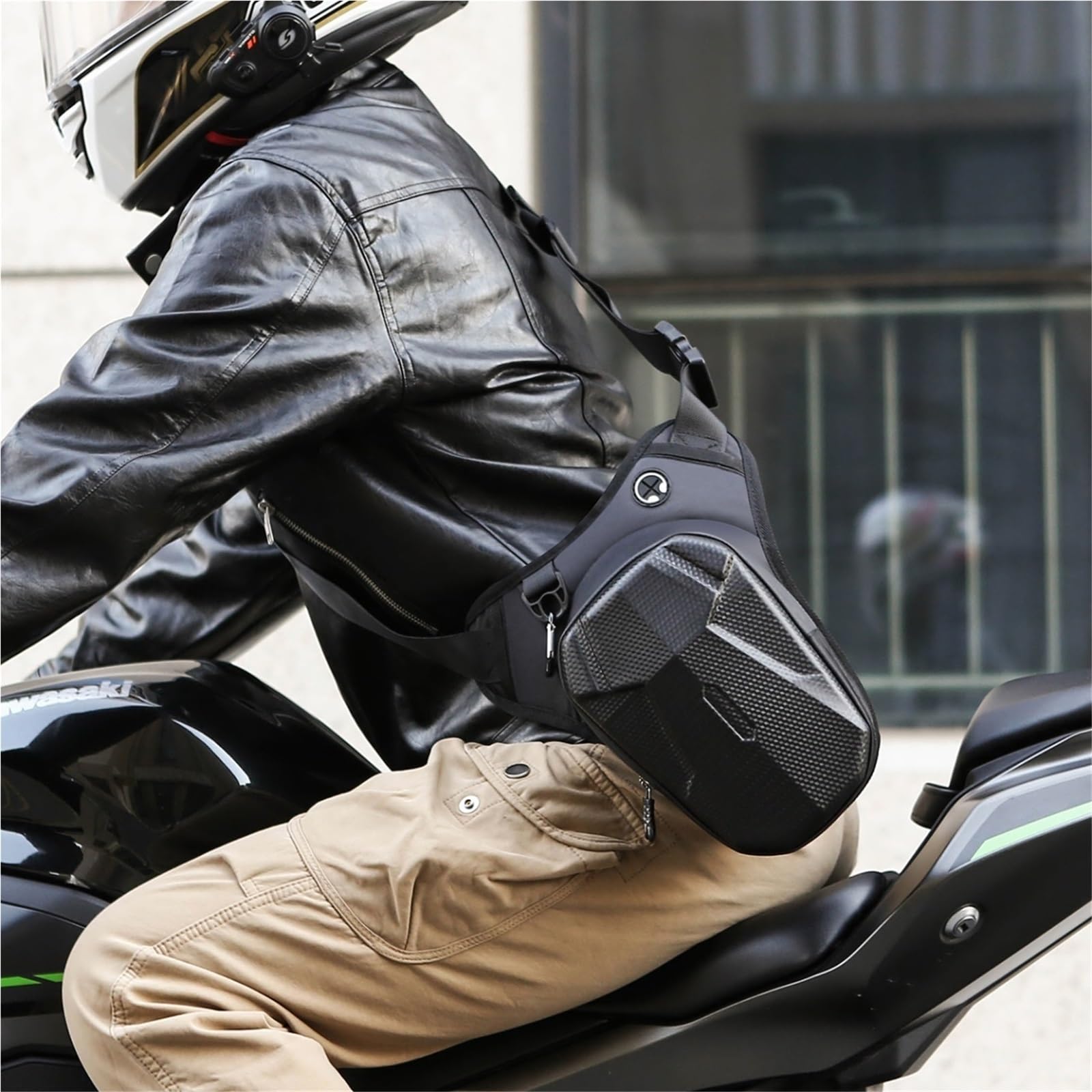Torba na talię motocyklowa, saszetka na pas, torba taktyczna na udo z twardą skorupą dla mężczyzn