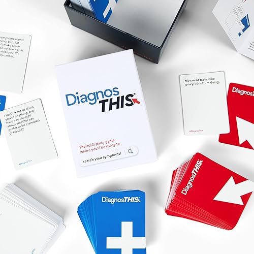 Miniatura 3 de DiagnosThis Hilarante juego de fiesta hipocondríaco para adultos | 300 tarjetas de diagnóstico y 100 síntomas para nerds médicos, hipocondríacos y