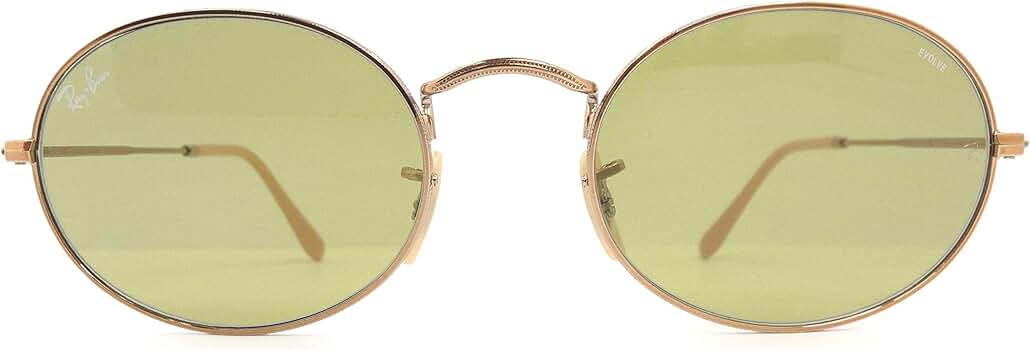 Ray-Banレイバン調光サングラスRB3547N-9131/0Y EVOLVE OVAL FLAT LENSES Sunglasses in Arista Gold and G-15 Green