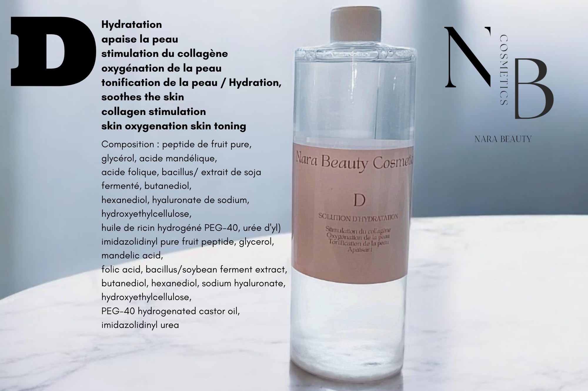Kit Solutions pour machine Hydrafacial, 4 x 500 ml, Solutions de Nettoyage, Traitement, Hydratation et Entretien Machine - Nara Beauty Cosmetics