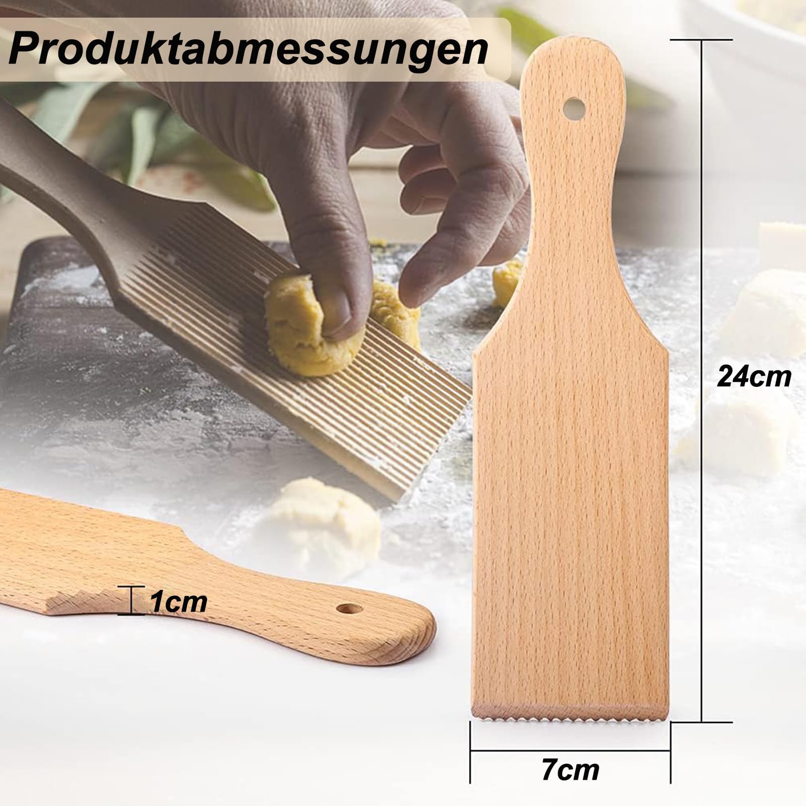 Gnocchi Tagliere per pasta legno faggio accessori pasta maker spätzle fare gnocchi noodles maccheroni cucina utensili
