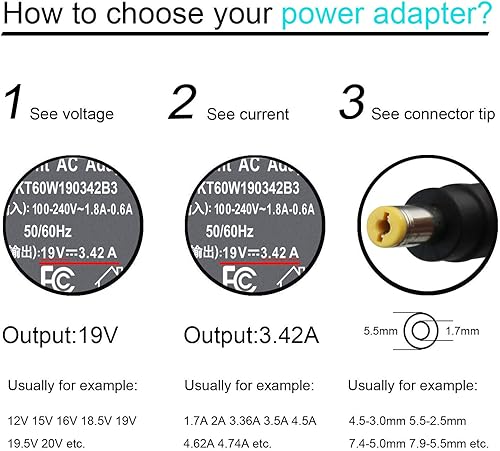 Miniatura 3 de Cargador adaptador de CA de 65 W 45 W para Acer Aspire E15 ES1 E1 E5 F5 F15 E 15 1 5 F 5 15 V3 V5 V7 V 3 5 7 R7-571 R3 R7 S3 M3 M5 N15Q1 N16 Q2