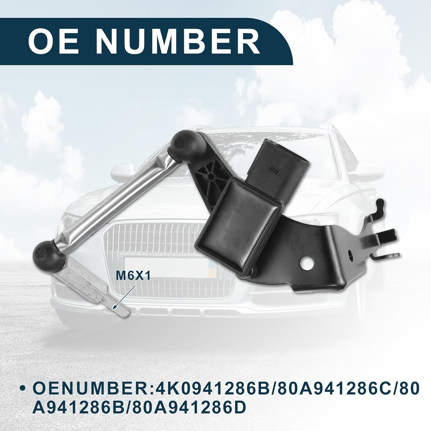 Air Suspension Ride Height Level Sensor for Audi A6 Allroad No.4K0941286B | Front Right Height Level Sensor 1 Pcs