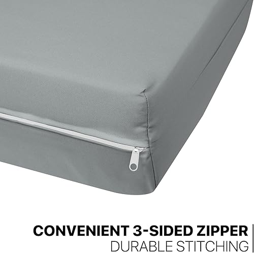 Miniatura 7 de MoNiBloom Funda elástica para futón de tamaño Queen, sin brazos, protector de muebles, duradera y lavable, con cremallera, para adultos, niños y