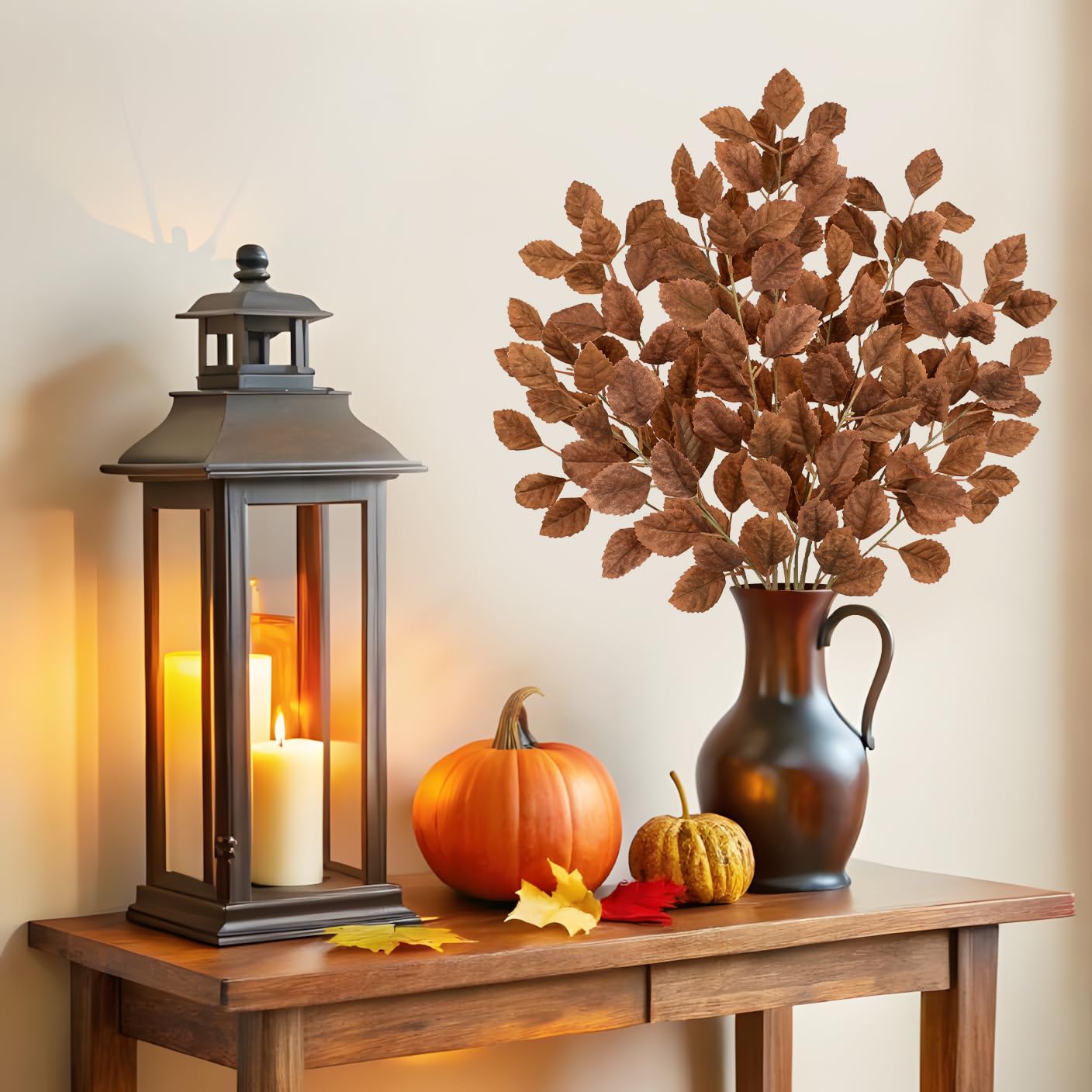J'FLORU Künstliche Herbstblumen 12 Stück - 43,2 Cm, Für Deko, Vasen & Tischarrangements