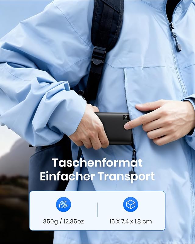 Riapow 26800 mAh Powerbank USB-C gyorstöltés 4 kimenet LED kijelző