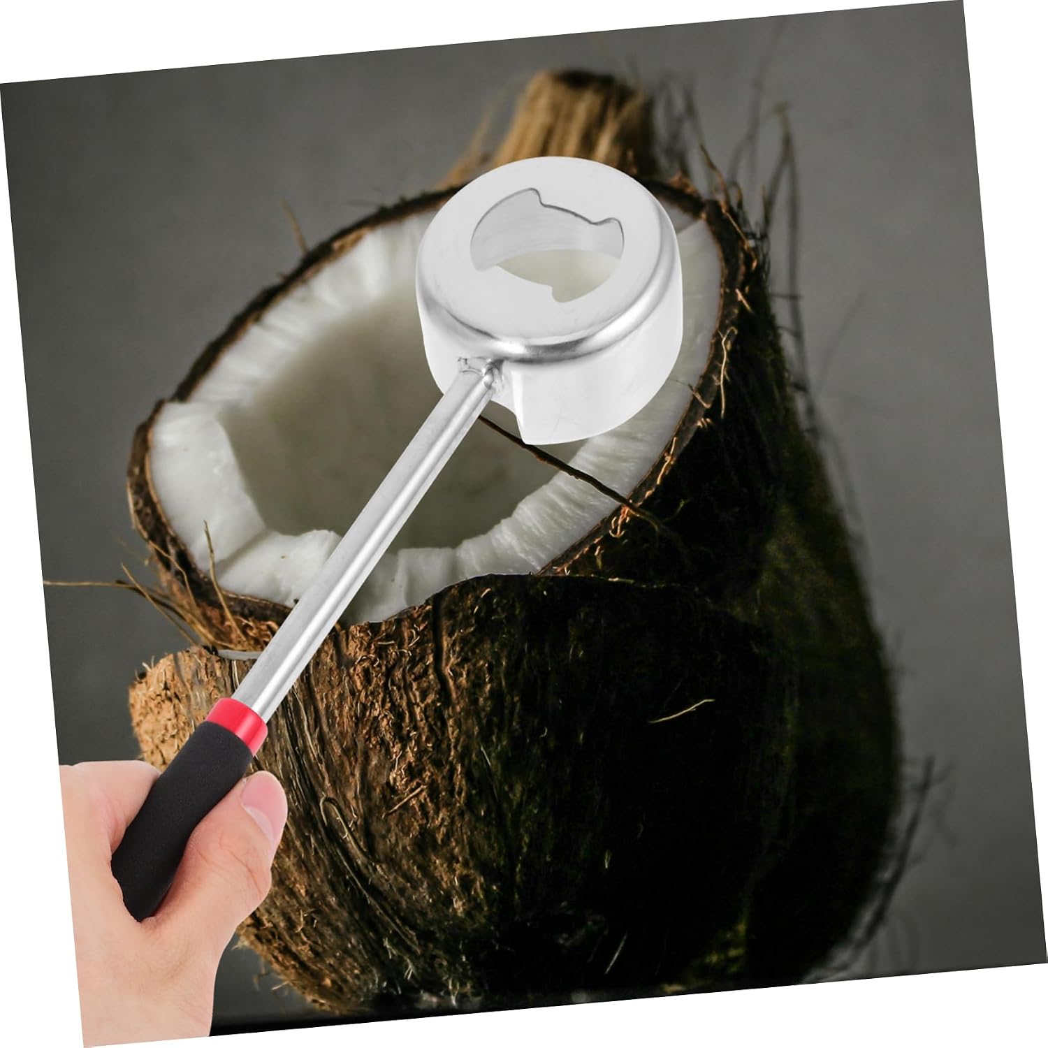 STOBAZA 1Set Coconut Opener Tool Stainless Steel Coconuts Puncher with Mallet Compact Lightweight Design for Easy Use the Go