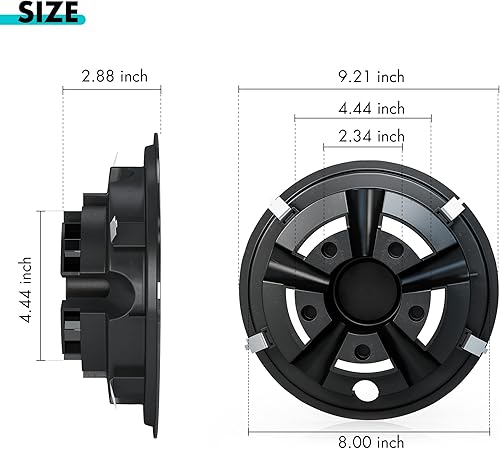 Vista 2 de 10L0L Cubiertas de rueda de carrito de golf para Yamaha/Club CAR/EZ-GO Club Car 8" (juego de 4)