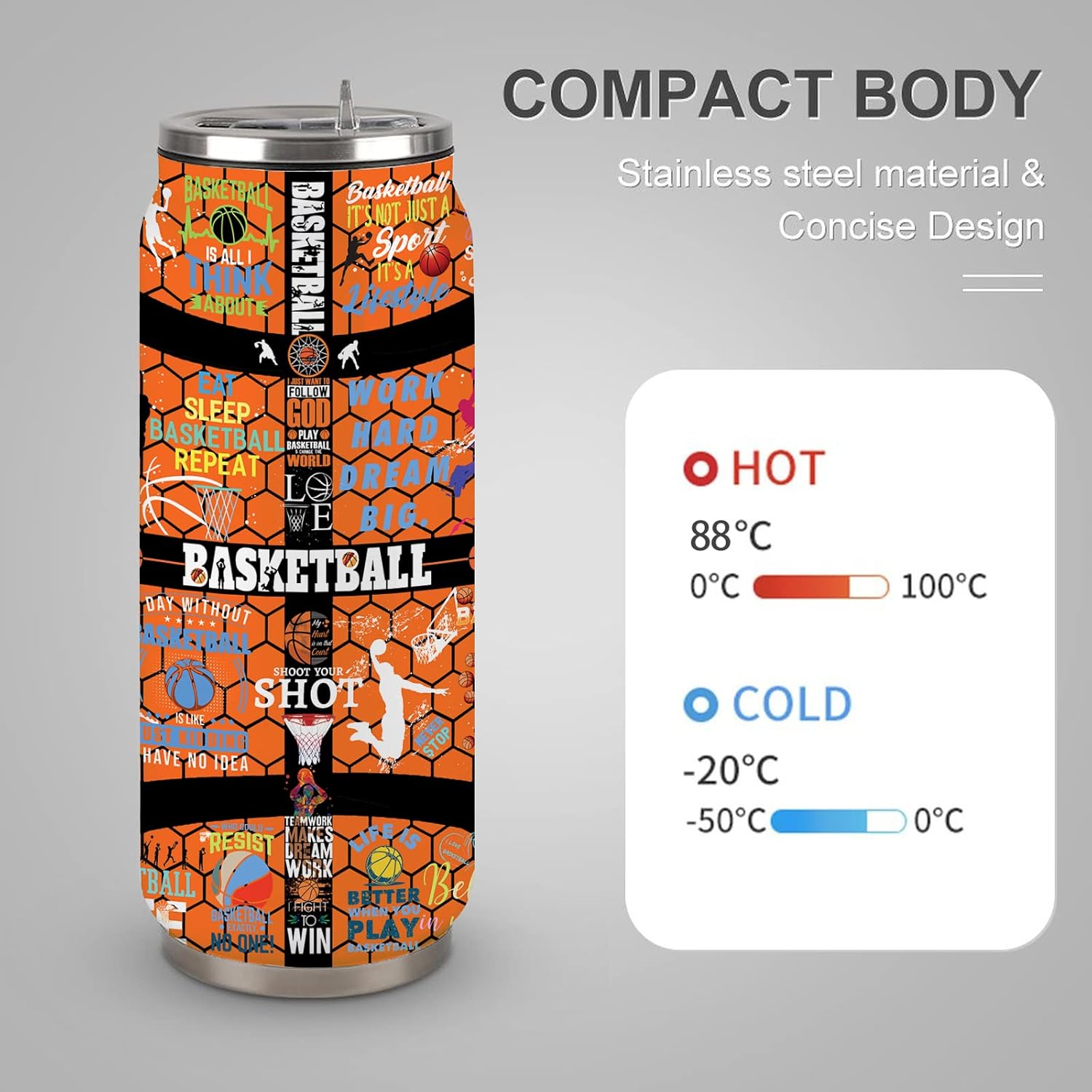 Basketball Tumbler Gifts for Women, Men - Basket Ball Gift for Woman - Christmas, Birthday Gift for Basket Ball Lovers-Basketballs Gifts for Women Girls Friends Sisters Players 17 Oz - Image 4