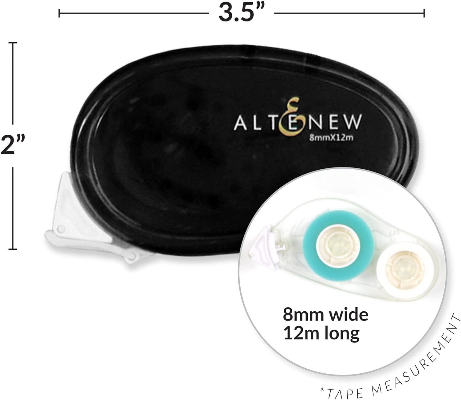Altenew Glue Tape (+3 Refills) Roller, Scrapbooking Tape, Adhesive Tape Runner for Paper Crafting Projects, Compact Adhesive for Permanent & Strong Bonds, Arts and Crafts Supplies