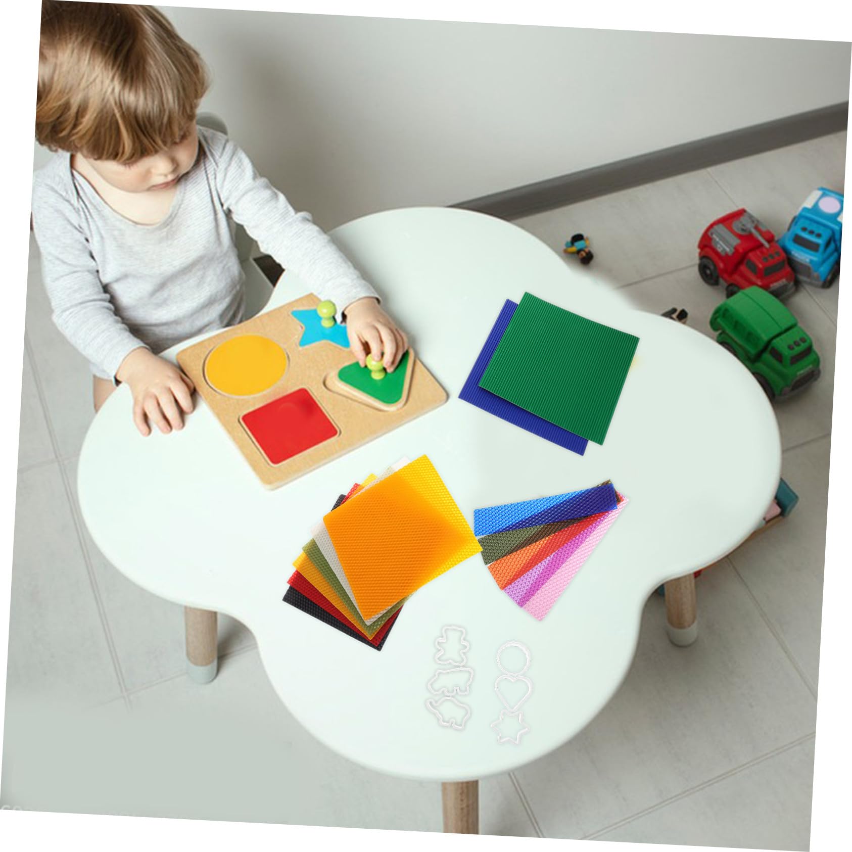 FOYTOKI Kit para Hacer Velas Enrollables de Cera de Abejas para Niños