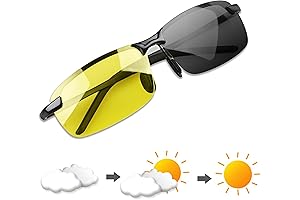 Polarized Photochromic Outdoor Sports Driving Sunglasses for Men Women: Transition Motorcycle Glasses