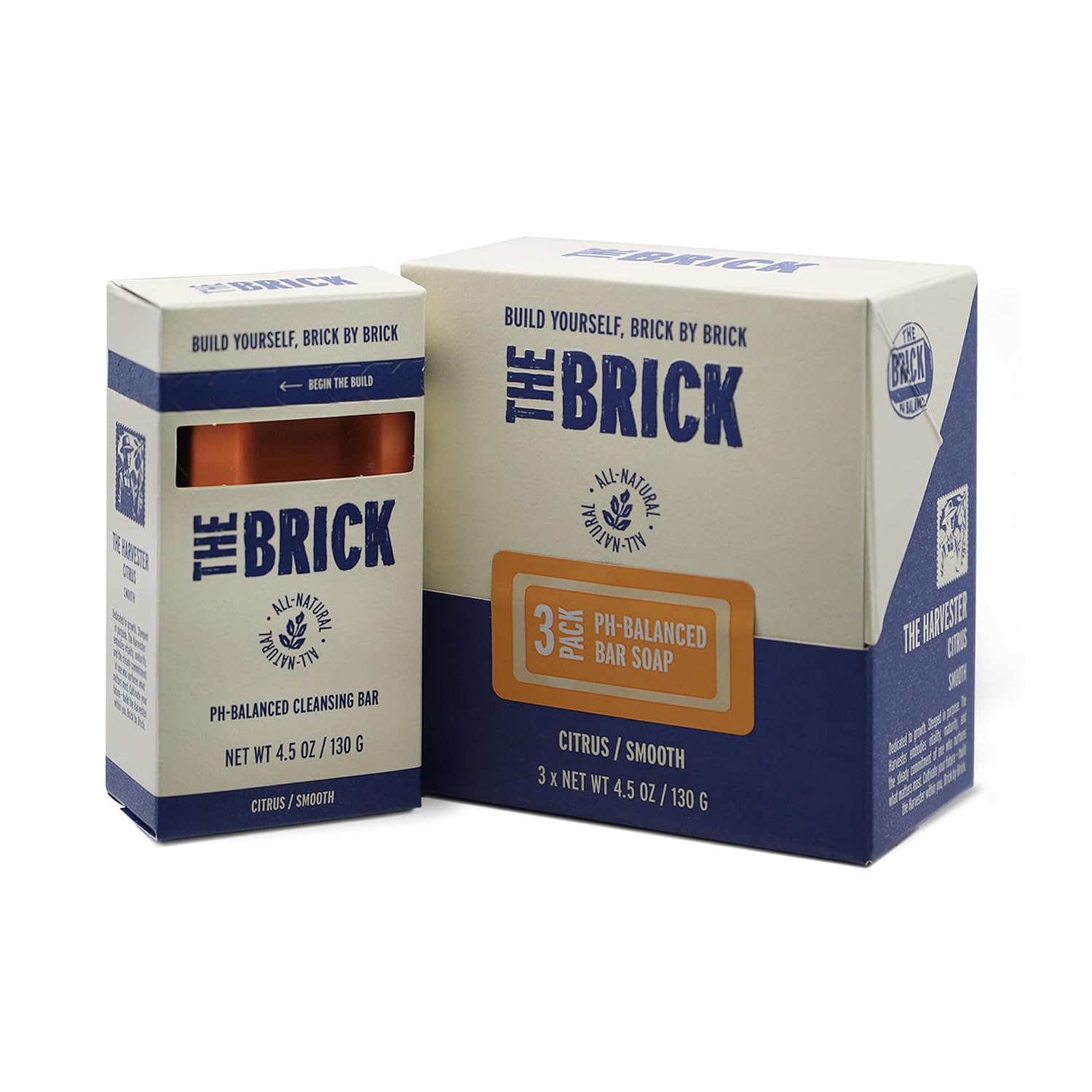 The Brick pH Balanced Soap Bar - The Harvester - Citrus Scent, Smooth Exfoliation (3)