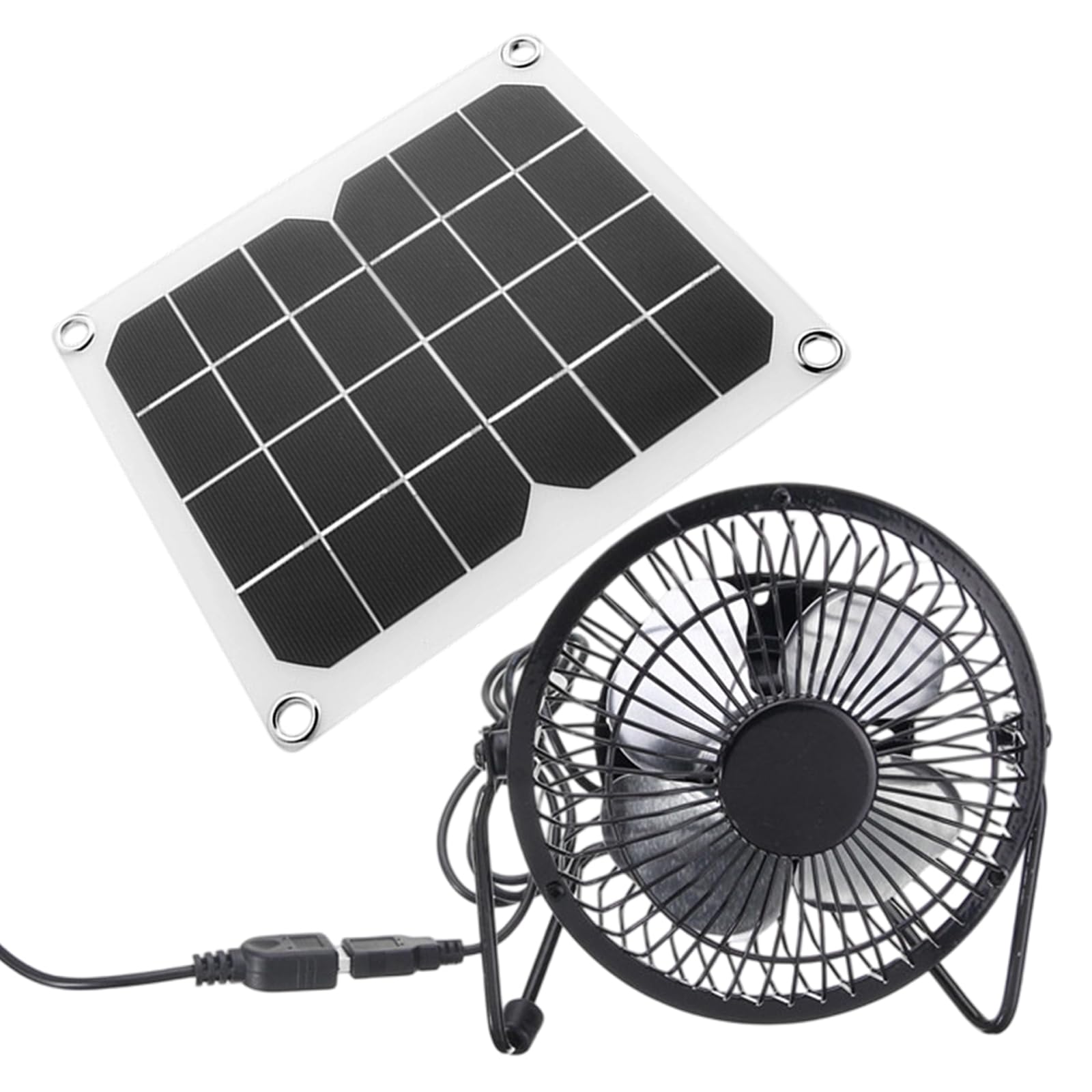 Nrvtre 10W Weatherproof Foldable Solars Fan Systems For Shed Ventilation 200 Feet Coverage Anti Rusts Construction Foldable Solars Panel With Double Fan