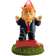 BigMouth Inc Orange Overlord Wall Building Presidential Garden Gnomes Outdoor Statues, Funny Garden Gnome Outdoor Statues for Decor