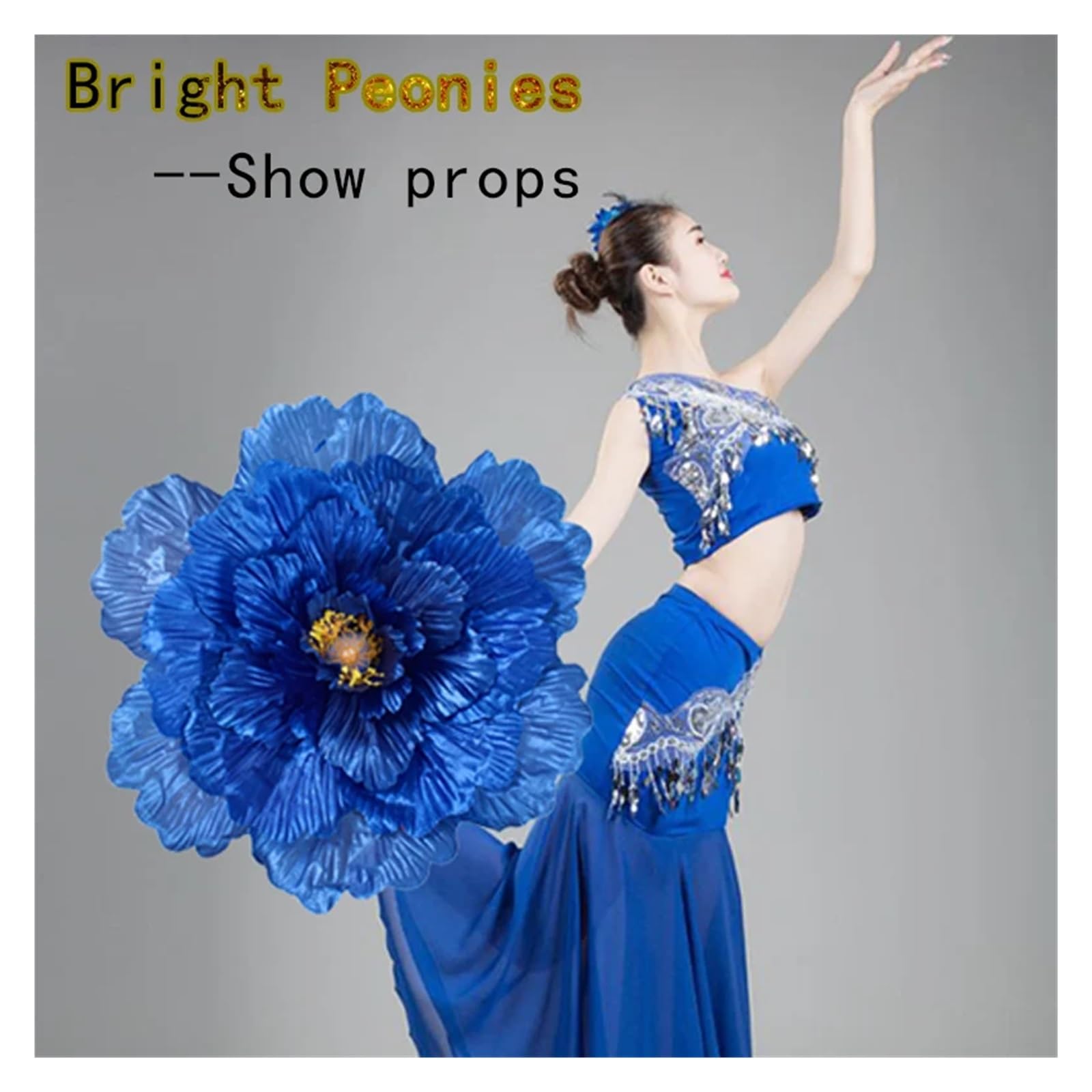 Parapluie de danse pivoine pour enfants, performance sur scène, adulte, danse, spectacle, jeux de fleurs, accessoires d'entrée