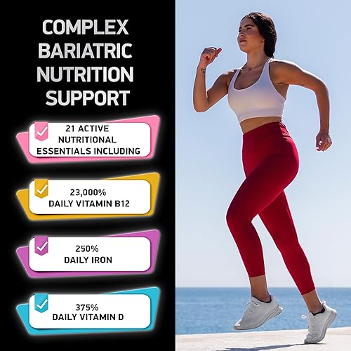 Miniatura 6 de Multivitamínico bariátrico con hierro para mujeres y hombres  Vitaminas de bypass gástrico y manga gástrica multivitaminas de hierro bariátrico  Sin