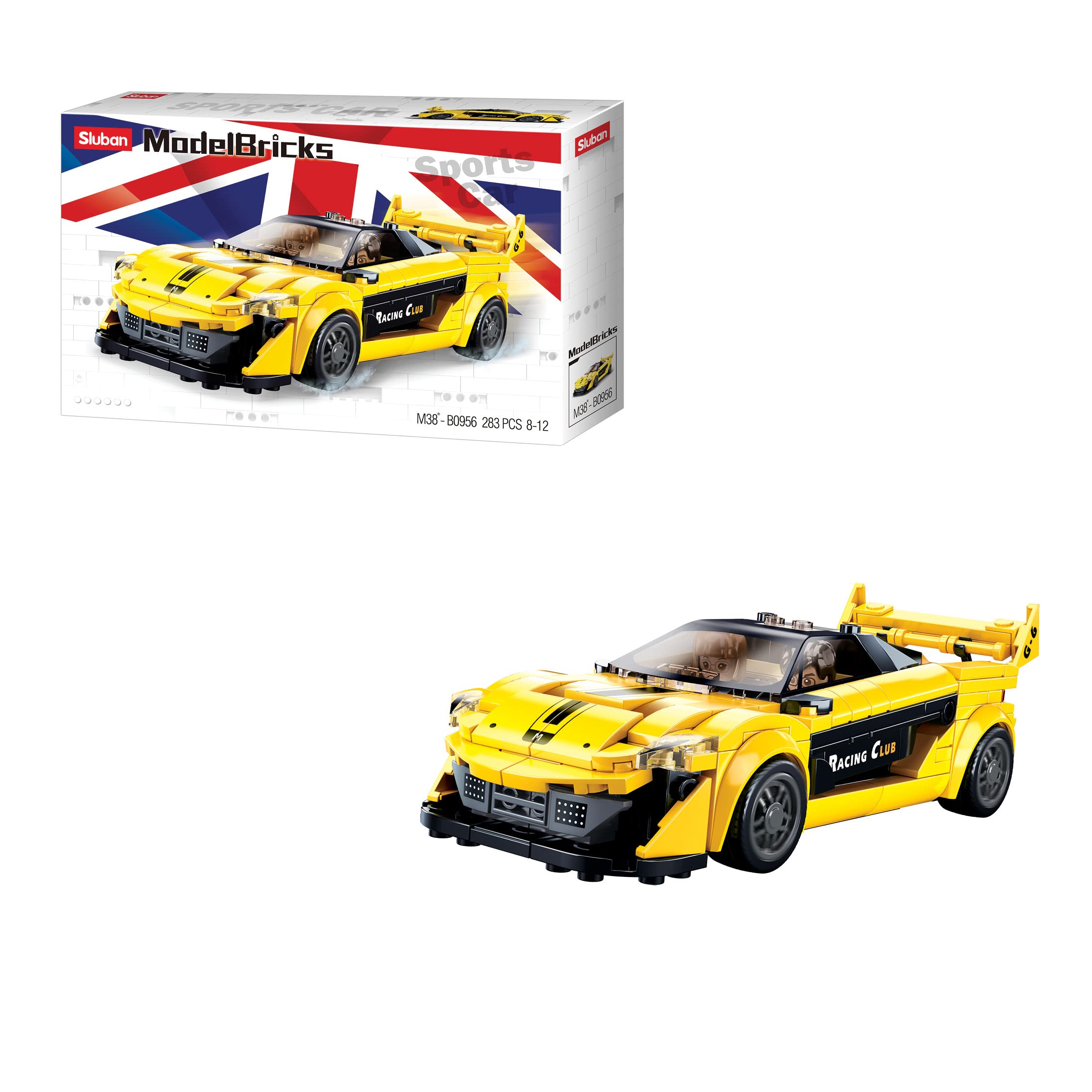 Sluban ModelBricks-Racing Car (283 Pieces) Building Blocks Kit for Boys and Girls Aged 6 Years (+) Creative Construction Set, Blocks Compatible with Other Leading Brands, BIS Certified. (B0BQR5GNXS) Amazon Price History, Amazon Price Tracker