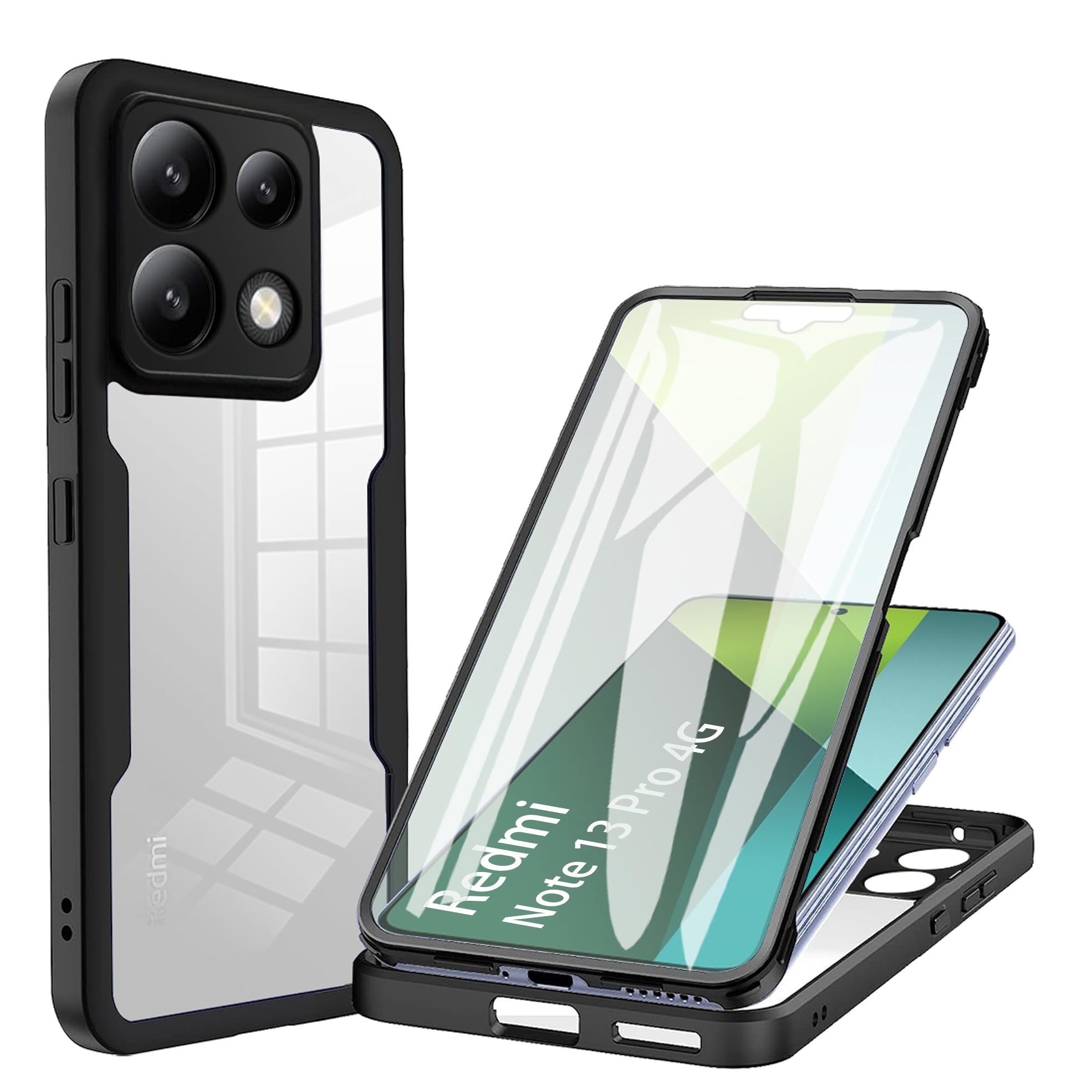 Coque De Protection + 2 Films Trempés Pour Redmi Note 14 4G / 13 Pro 5G / 14C A5 | Neuf