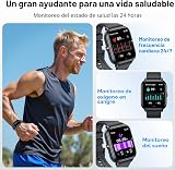 Tiksounds Smartwatch Frauen, Herzfrequenzmesser, Schlaf, Sportuhr mit IP68-Wasserdichtigkeit, 112+ Sportmodi für Android/iOS - 3