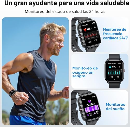 Tiksounds Smartwatch Frauen, Herzfrequenzmesser, Schlaf, Sportuhr mit IP68-Wasserdichtigkeit, 112+ Sportmodi für Android/iOS - 3