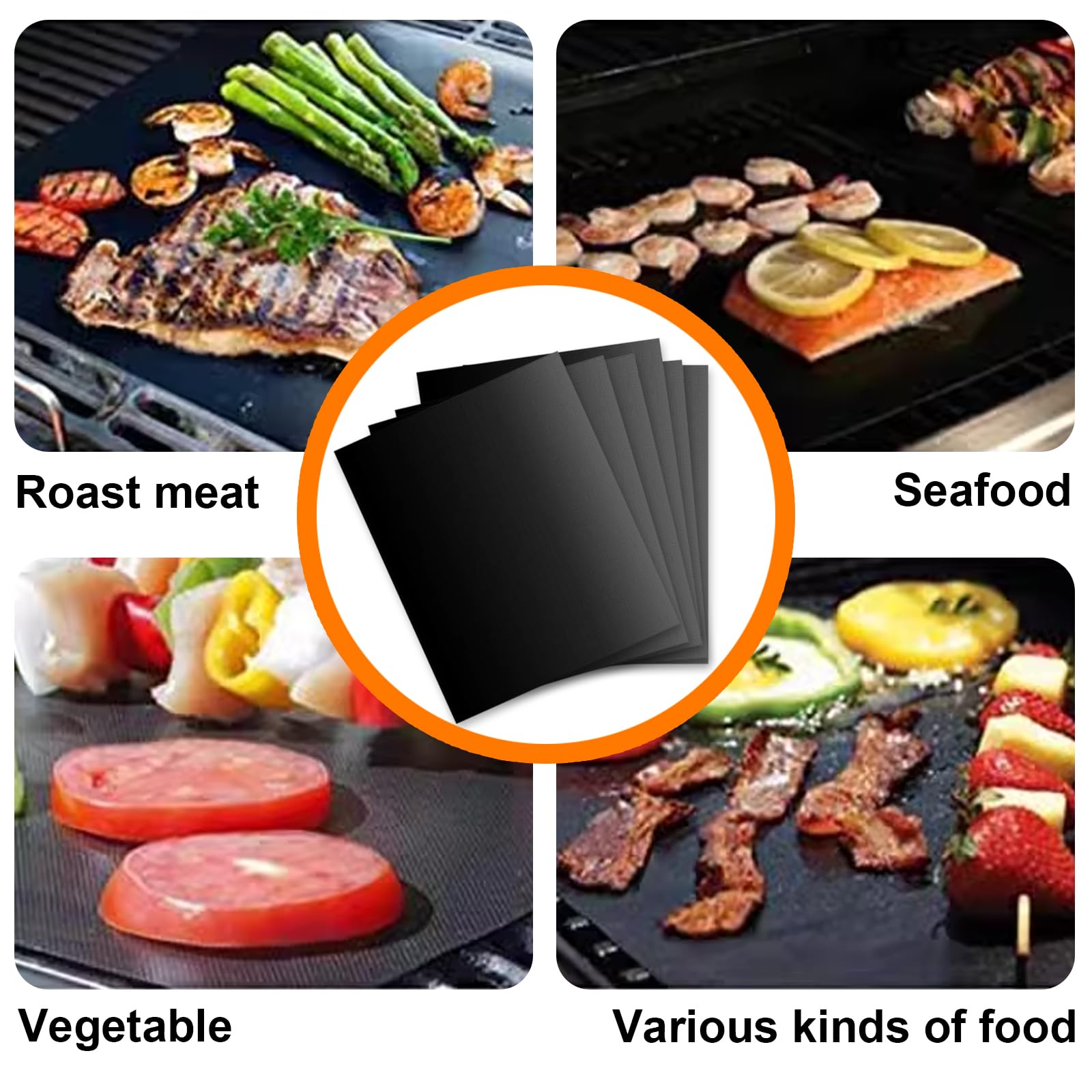 ZauberFry Siliconen bakmat, compatibel met Tefal Easy Fry XL Surface, anti- aanbaklaag, siliconen mat, geschikt voor levensmiddelen en hittebestendig, accessoires voor AirFryer