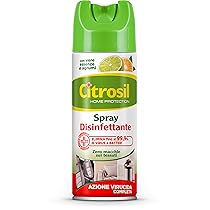 Citrosil Disinfettante Spray, Elimina Fino al 99,9% di Virus e Batteri, Essenza di Limone, 300 ml