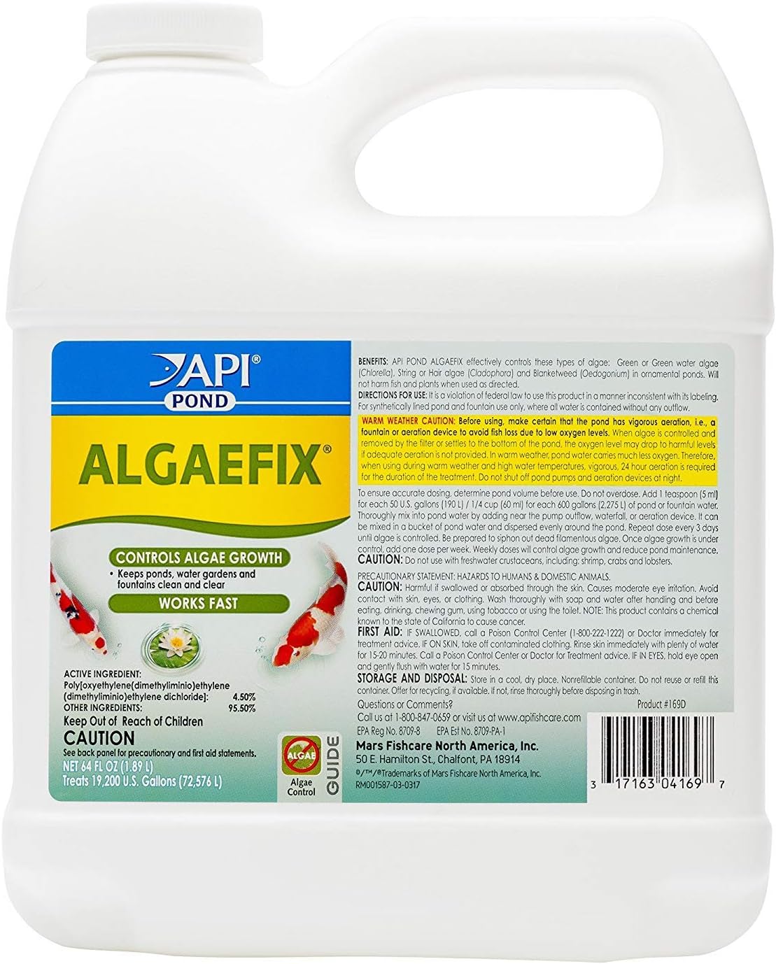 Aquarium Pharmaceuticals PondCare 64 fl oz AlgaeFix