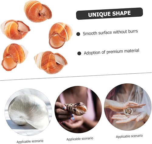 Miniatura 4 de 5 unidades de caracol natural Escargot para hornear diseño de aislamiento térmico para restaurantes, uso doméstico, seguro para horno, microondas,