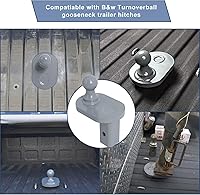 Vista 7 de GNXA4085 - Extensor de enganche de cuello de cisne compatible con enganches de cuello de cisne B&W Turnoverball, extensor de desplazamiento de 4