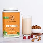 Vegan Organic Protein Powder Plant-based | 5 Superfood Quinoa Chia Seed Soy Free Dairy Free Gluten Free Synthetic Free NON-GMO | Unflavored 30 Servings | Classic Plus by Sunwarrior
