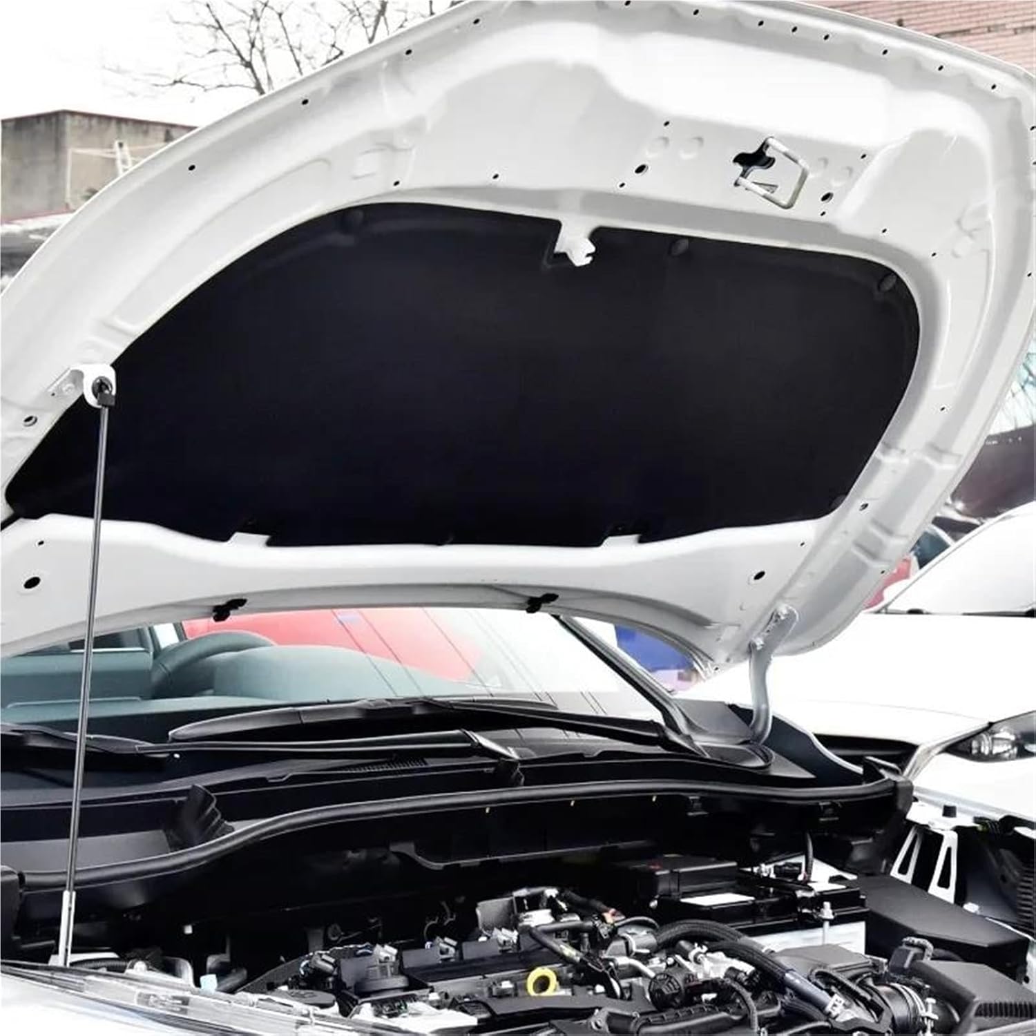 Car Engine Hood Sound Heat, Heat Insulation Pad Car Front Engine Hood Insulation Cotton Pad Bonnet Heat Sound Mat Cover Shield, for Toyota, for Corolla, for Cross XG10 2022-2024