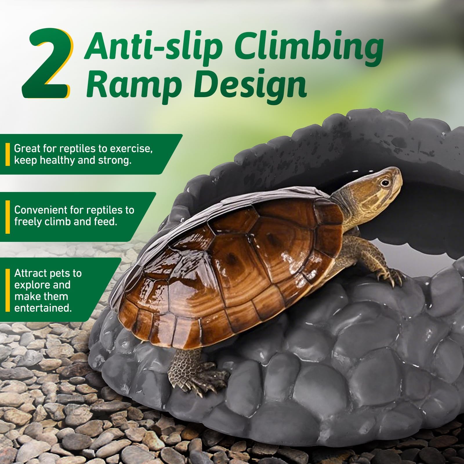 Plato de agua para reptiles, cuenco grande de comida de dragón barbudo, plato de agua de esquina de roca para reptiles, cuenco de agua de serpiente, alimentación para leopardo, geco, tortuga, lagarto