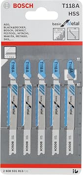 Bosch Professional Accessories Decoupage Saw Blade, Grey, 5 Pieces