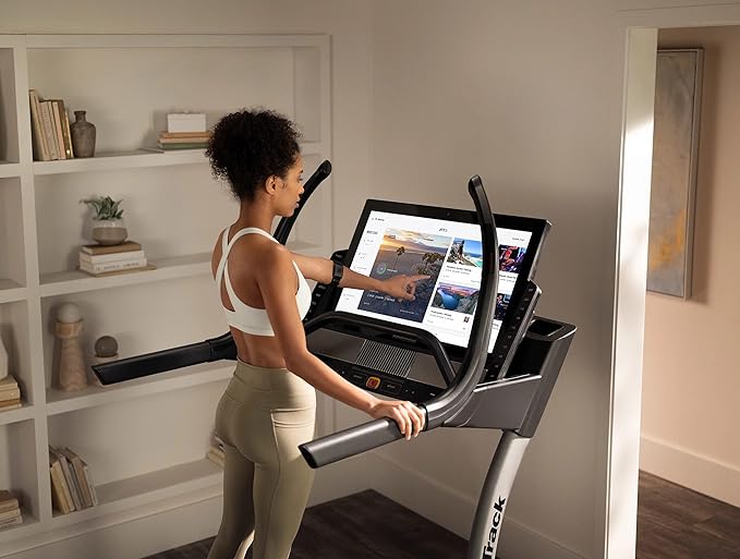 Caminadora Eléctrica con Inclinación y Pantalla Táctil Negra miniatura 7