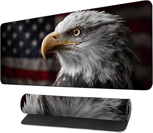 Miniatura 40 de Alfombrilla para mouse, grande antideslizante con bordes cosidos, tapete de escritorio para escritorio, laptop, computadora, teclado, protector de