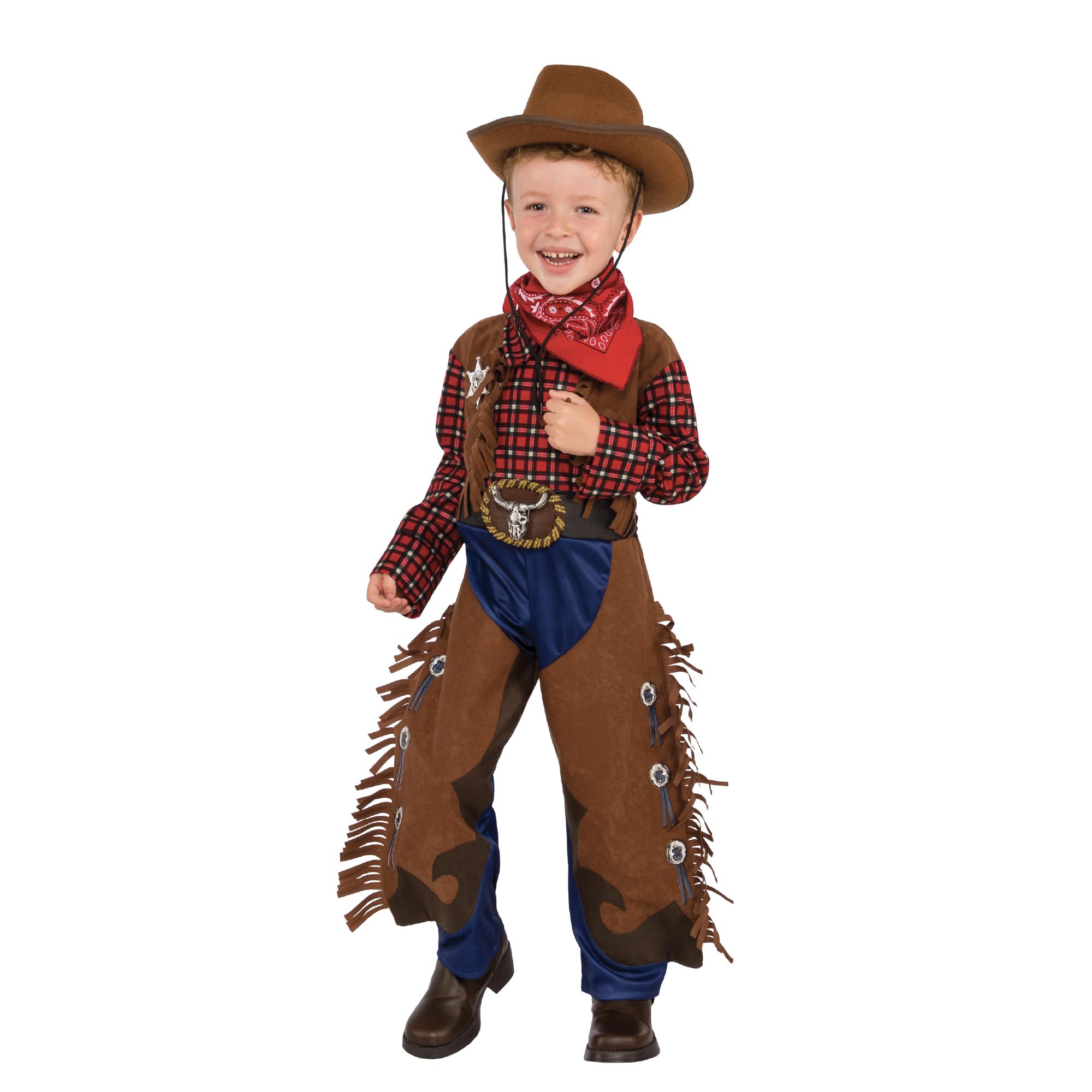 Rubies Official Little Wrangler Costume, Kids Fancy Dress, Size Age 7-8 Halloween