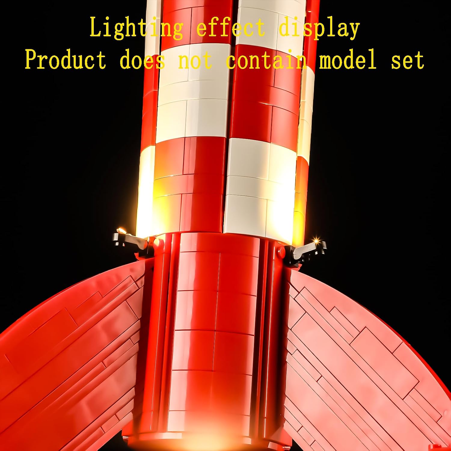 GEAMENT LED Light Kit Compatible with LEGO Tintin Moon Rocket Ideas 21367